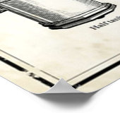 Ehrenhaftes Glühöl Poster (Ecke)