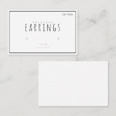 Ehrenhalter zeigen Visitenkarten Visitenkarte (Vorne/Hinten)