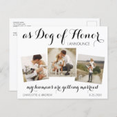 Ehrenhochzeit Hund speichern das Datum, an dem QR- (Vorne/Hinten)