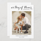 Ehrenhund nur verheiratet Hochzeitsankündigung Save The Date (Vorne/Hinten)