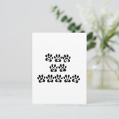 Ehrenhund Postkarte (Stehend Vorderseite)