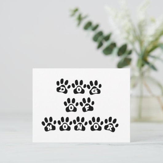 Ehrenhund Postkarte (Stehend Vorderseite)