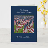 Ehrenkarte zum Gedenktag Karte (Gelbe Blume)