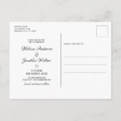 Ehrenkatze Foto für Hochzeiten Save the Date Ankündigungspostkarte (Rückseite)