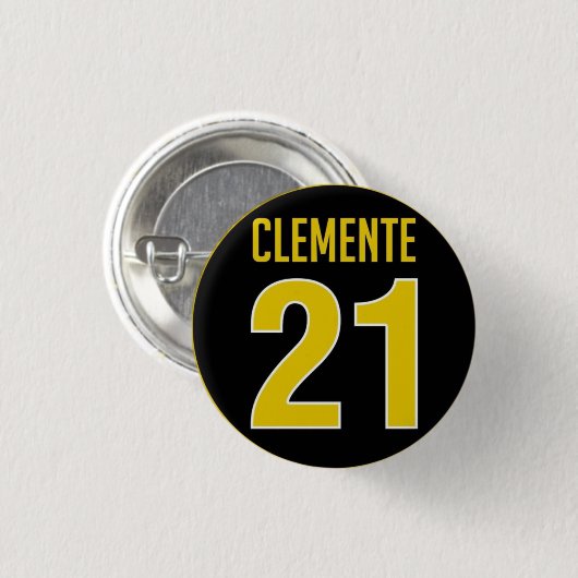 Ehrenknopf Robertos Clemente Button (Vorne & Hinten)