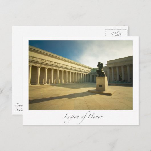 Ehrenlegion San Francisco Postcard Postkarte (Vorne/Hinten)
