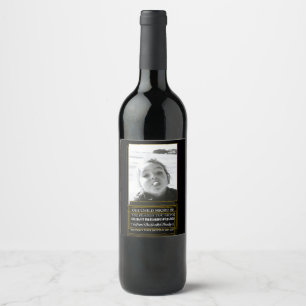 Ehrenlehrer Geschenk genießen diese Flasche Weinetikett