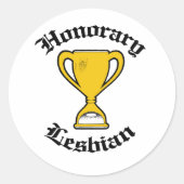 EHRENLESBIAN -.pnng Runder Aufkleber (Vorderseite)