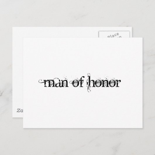 Ehrenmann Postkarte (Vorne/Hinten)