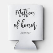 Ehrenmatron der Schwarz-weißen Hochzeit Dosenkühler (Rückseite)