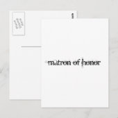 Ehrenmatron Postkarte (Vorne/Hinten)