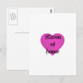 Ehrenmatron Postkarte (Vorne/Hinten)