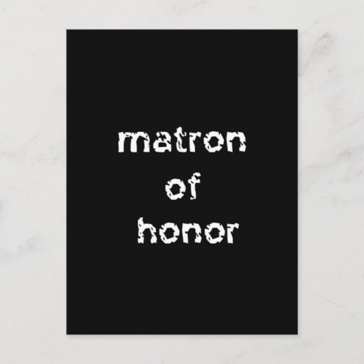 Ehrenmatron Postkarte (Vorderseite)