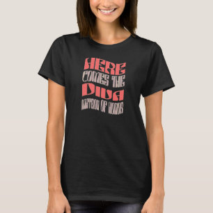 Ehrenmatrone der Damen Diva Retro passende Jungges T-Shirt