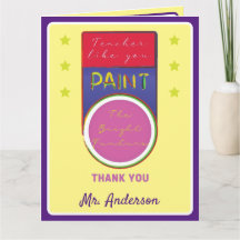 Ehrenmedaille Lehrerin Danke Karte