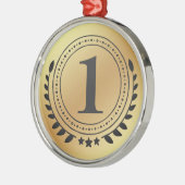 Ehrenmedaille mit Gold Gradient auf dem ersten Pla Silbernes Ornament (Links)