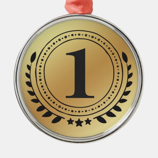 Ehrenmedaille mit Gold Gradient auf dem ersten Pla Silbernes Ornament (Vorne)