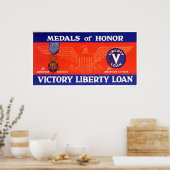 Ehrenmedaillen - Victory Liberty Loan Poster (Küche)