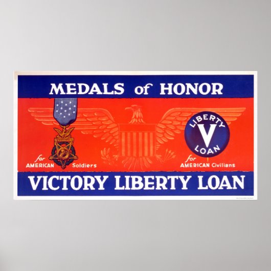 Ehrenmedaillen - Victory Liberty Loan Poster (Vorne)