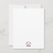 Ehrenmitglied Dankeschön-Karte Feiertagskarte (Rückseite)