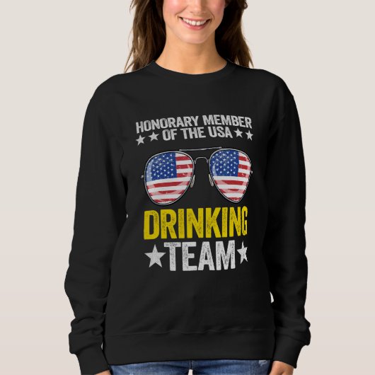 Ehrenmitglied des amerikanischen Getränketeams Ame Sweatshirt (Vorderseite)
