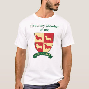 Ehrenmitgliedscorgi-Nations-Wappen-T-Shirt T-Shirt