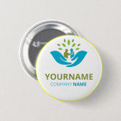 Ehrenpflege-Profibadge-Anstecknadel Button (Vorne & Hinten)