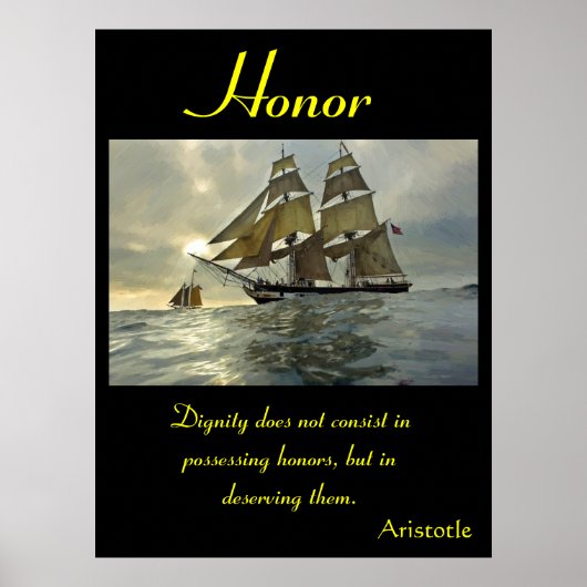 Ehrenrettung innerhalb endloser OzeanHorizonte Poster (Vorne)