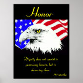 Ehrenschauer unter der Beobachtung von Proud Eagle Poster (Vorne)