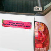 Ehrenschule für Autoaufkleber Rosa (Auf Lkw)