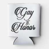 Ehrenschwule Bar | Brautparty Custom Keepake Dosenkühler (Vorderseite)