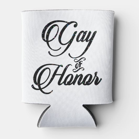 Ehrenschwule Bar | Brautparty Custom Keepake Dosenkühler (Vorderseite)