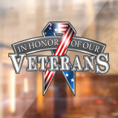 Ehrenveteranen Fensteraufkleber (Blatt 2)