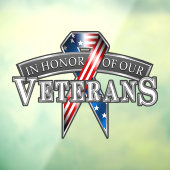 Ehrenveteranen Fensteraufkleber (Blatt 3)