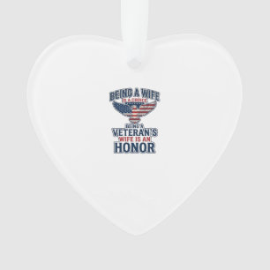 Ehrenvolles patriotisches Adler-Shirt für die Ehef Ornament