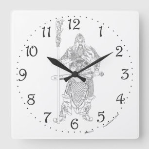 Ehrenwerter Vorfahr-Wanduhr Quadratische Wanduhr