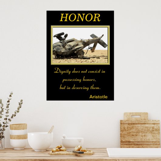 Ehrenzeichen durch militärische Widerstandskraft u Poster (Küche)