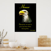 Ehrenzeichen mit der zeitlosen Anmut des Adlers Poster (Küche)