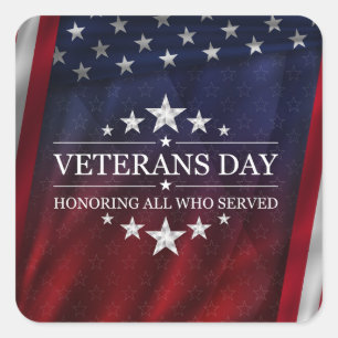 Ehrerbietende Quadratischer Aufkleber