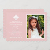 Ehrerbietige quere religiöse Foto-Einladung Einladung (Vorne/Hinten)