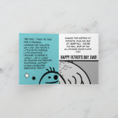 Ehrerbietung des Vaters: Ein lustiger Tribut Karte (Innenseite)