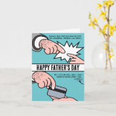 Ehrerbietung des Vaters: Ein lustiger Tribut Karte (Gelbe Blume)