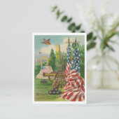 Ehrerbietung für die Tapferkeit Postkarte (Stehend Vorderseite)