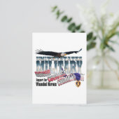 Ehrerbietung für unsere militärischen Helden Postkarte (Stehend Vorderseite)