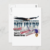 Ehrerbietung für unsere militärischen Helden Postkarte (Vorne/Hinten)