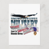 Ehrerbietung für unsere militärischen Helden Postkarte (Vorderseite)