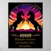 Ehrerbietung gegen Sunset's fiery Sky Poster (Vorne)