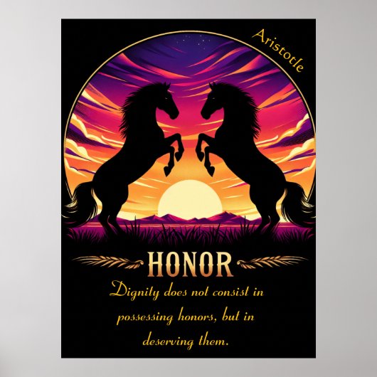 Ehrerbietung gegen Sunset's fiery Sky Poster (Vorne)