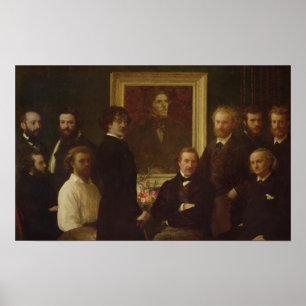 Ehrerbietung zu Delacroix, 1864 Poster