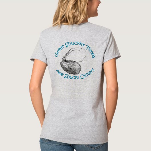 Ehrfurcht schält Austern T-Shirt (Rückseite)